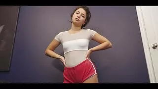 Loira vídeo pornô brasileiro acordou cara masturbando sua vara